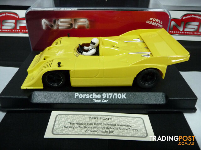 NSR 1:32 0176SW Porsche 917/10K Yellow Test Car slot car also suits  scalextr/carrera - NSR - Does not apply