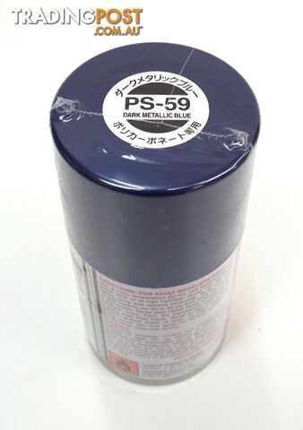 PS-59 TAMIYA POLYCARBONATE SPRAY PAINT DARK METALIC BLUE - TAMIYA PAINTS &amp; Accessories