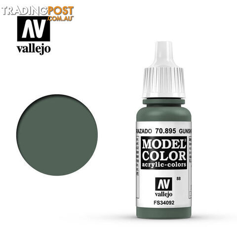 VALLEJO MODEL COLOR GUNSHIP GREEN 17ML AV70895 - VALLEJO
