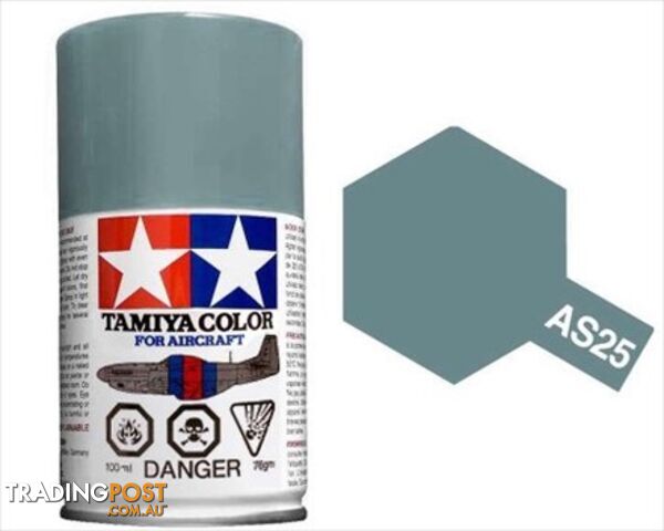 AS-25 TAMIYA GREY ACRYLIC SPRAY PAINT 100ml (Aircraft)  DARK GHOST - TAMIYA PAINTS &amp; Accessories