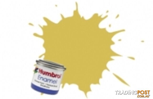81 HUMBROL ENAMEL PAINT PALE YELLOW MATT - HUMBROL