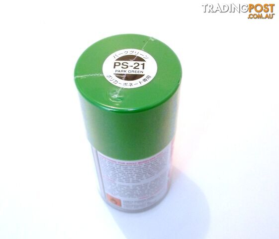 PS-21 TAMIYA POLYCARBONATE SPRAY PAINT PARK GREEN - TAMIYA PAINTS & Accessories