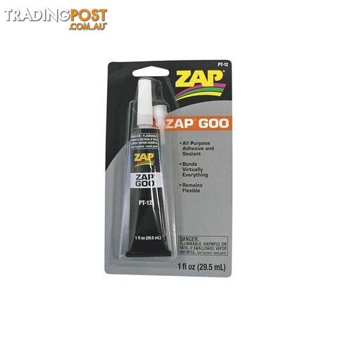 ZAP A DAP A GOO 1oz TUBE GLUE PT12 ZAP GOO - ZAP