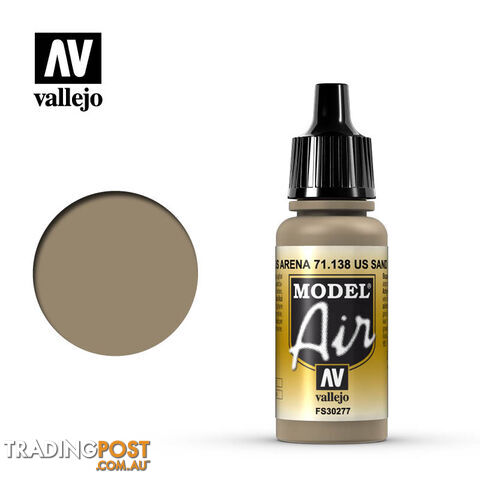 VALLEJO MODEL AIR ACRYLIC PAINT US SAND 71138 - VALLEJO