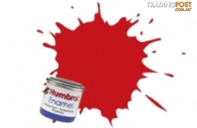 220 HUMBROL ENAMEL PAINT FERRARI RED GLOSS - HUMBROL