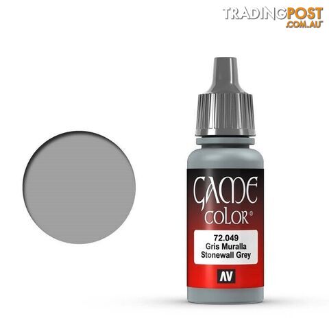 VALLEJO GAME 72049 Color Stonewall Grey 17ml Acrylic Paint