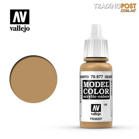 VALLEJO MODEL COLOR DESERT YELLOW 17ML AV70977 - VALLEJO