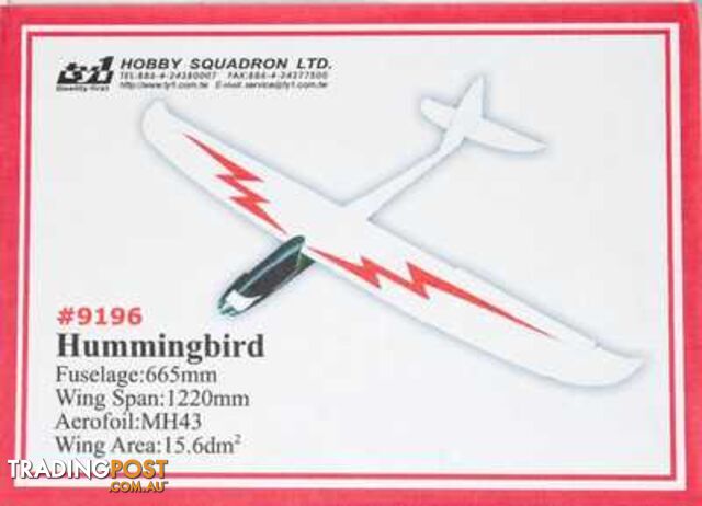 HUMMINGBIRD Electric Composite Glider 1.22M TY1