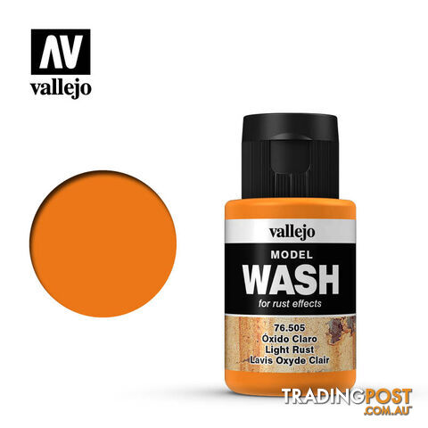 VALLEJO MODEL WASH LIGHT RUST 76505 35ml - VALLEJO