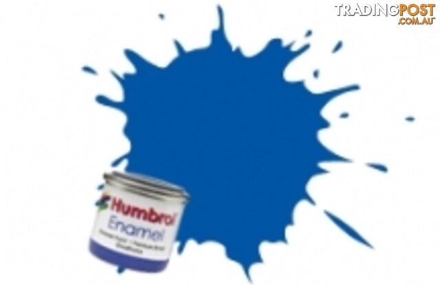 222 HUMBROL ENAMEL PAINT MOONLIGHT BLUE METAL - HUMBROL