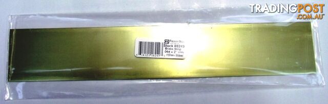 K&S METAL #8249 .064 X 2' BRASS STRIP 1PC - K & S METALS
