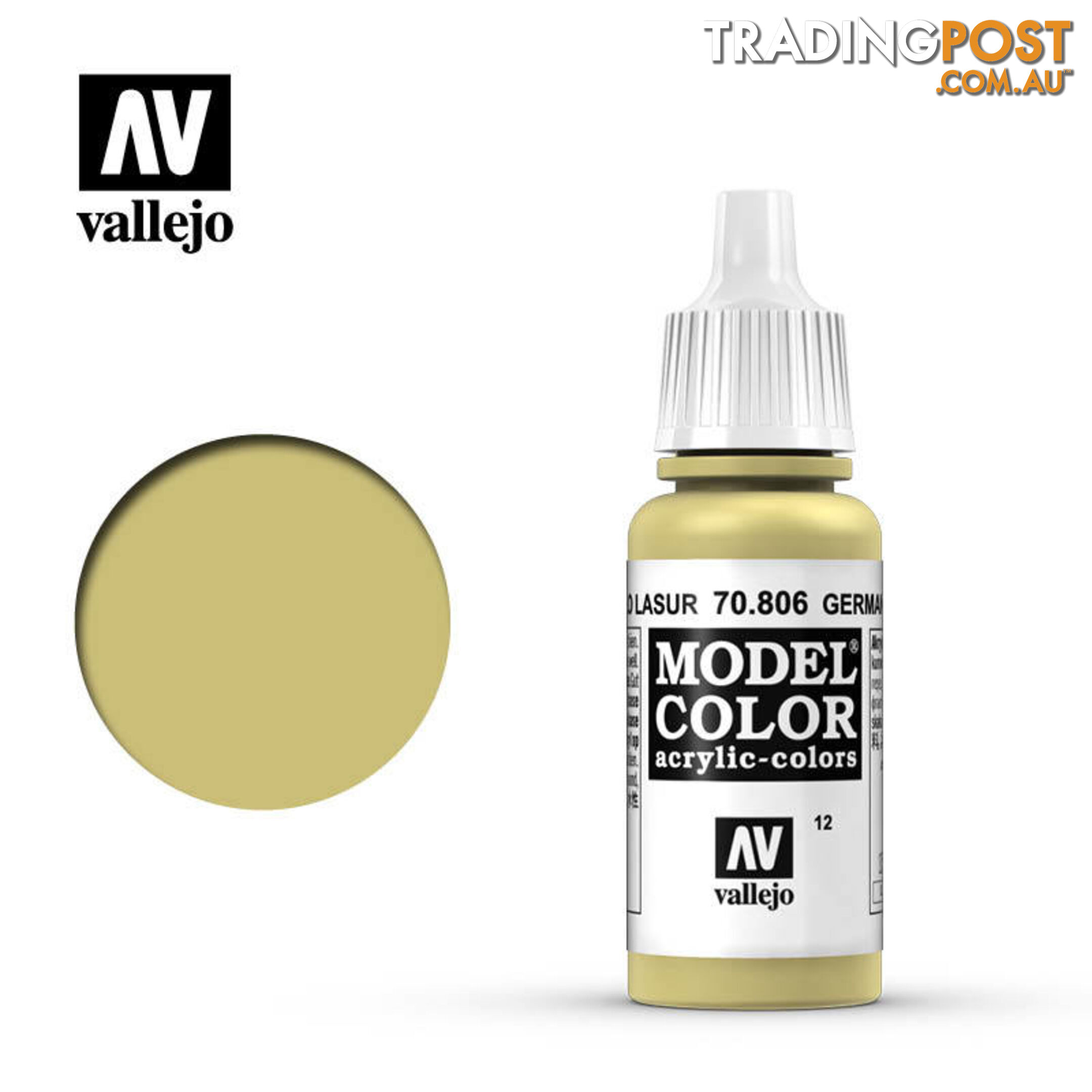 VALLEJO MODEL COLOR GERMAN YELLOW 17ML AV70806 - VALLEJO