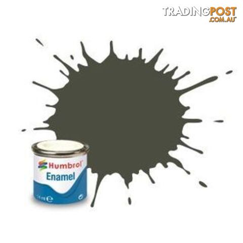 253   HUMBROL ENAMEL PAINT DUNKEL-GRUN MATT - HUMBROL