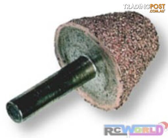 PERMA-GRIT LR5C FLAT HEAD CONE ROTARY 26MM DIA COARSE - PERMA-GRIT TOOLS