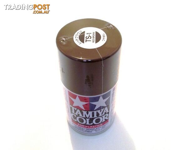 TS-1   TAMIYA ACRYLIC SPRAY PAINT  RED BROWN - TAMIYA PAINTS &amp; Accessories