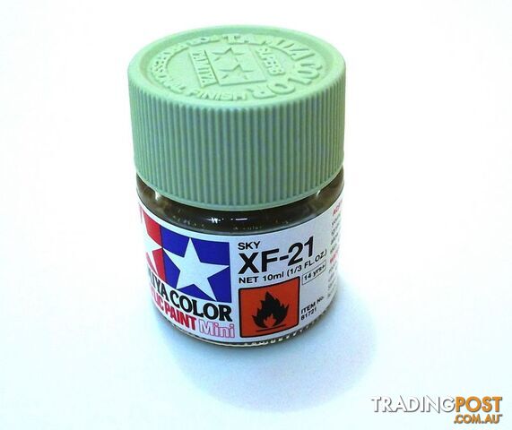 XF-21   TAMIYA ACRYLIC PAINT FLAT SKY - TAMIYA PAINTS &amp; Accessories