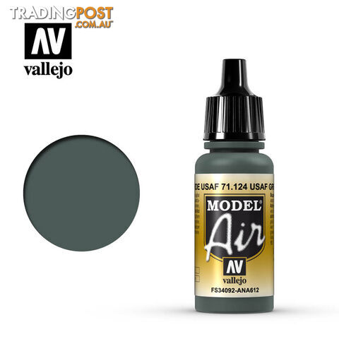 VALLEJO MODEL AIR ACRYLIC PAINT USAF GREEN 71124 - VALLEJO