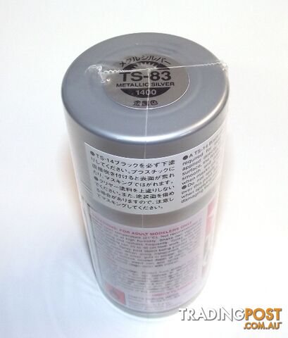 TS-83 TAMIYA ACRYLIC SPRAY PAINT MATELLIC SILVER - TAMIYA PAINTS & Accessories