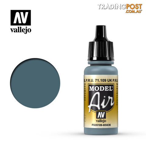 VALLEJO MODEL AIR ACRYLIC PAINT UK P.R.U BLUE 71109 - VALLEJO