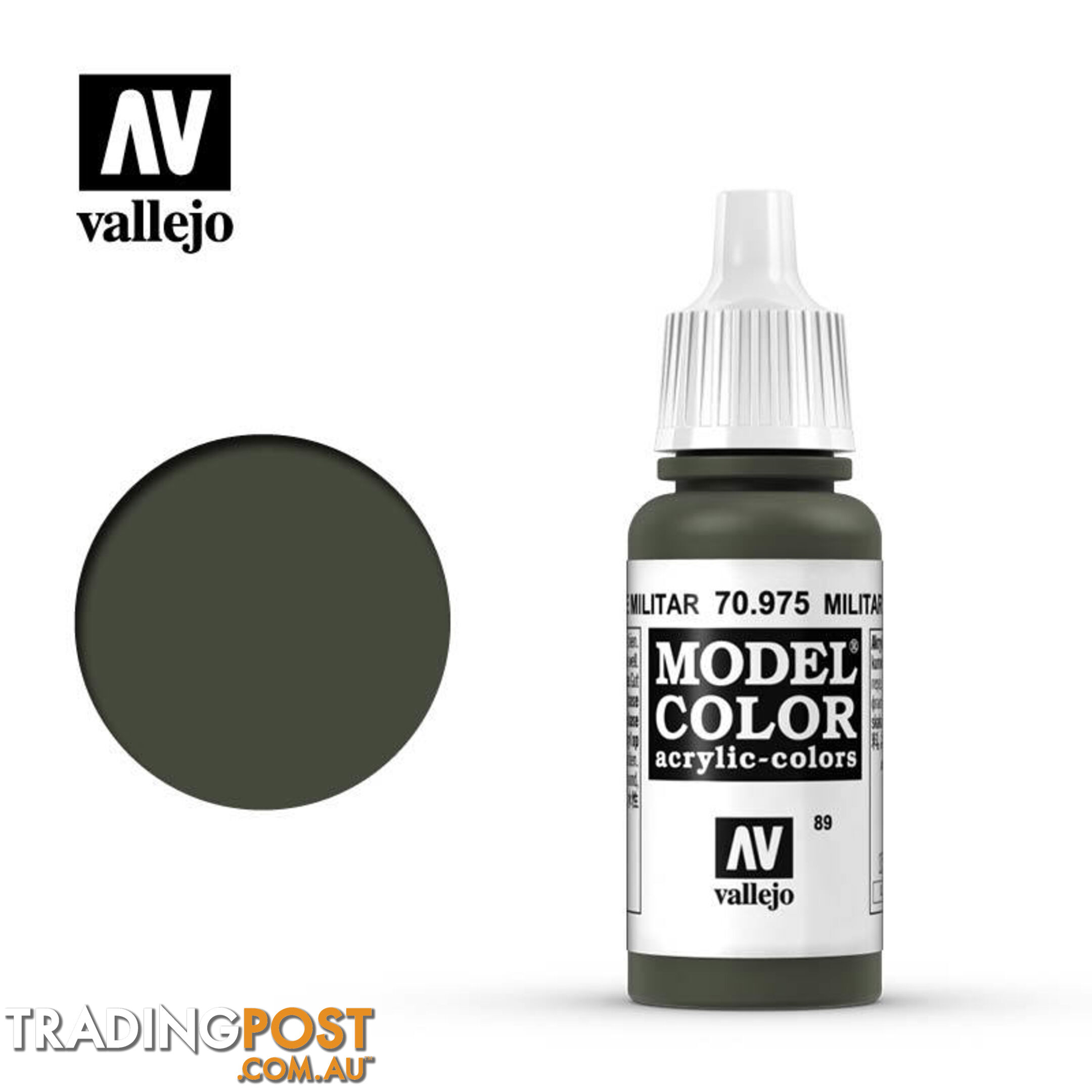 VALLEJO MODEL COLOR MILITARY GREEN AV70975 - VALLEJO