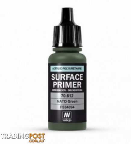 VALLEJO ACRYLIC POLYURETHANE - PRIMER NATO GREEN 70612 - VALLEJO