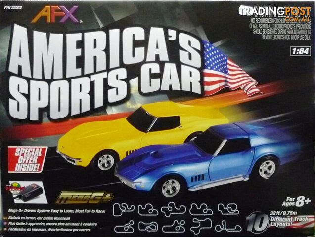 AFX Mega G+ America Sports Car Set 9m plus Trake - AFX - Does not apply