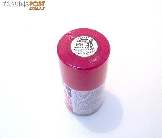 PS-40 TAMIYA POLYCARBONATE SPRAY PAINT TRANSLUCENT PINK - TAMIYA PAINTS &...