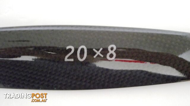 XOAR PROP 20X8 HOLLOW CARBON FIBRE 2 BLADE - XOAR