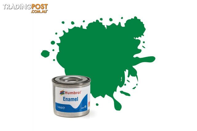 2   HUMBROL ENAMEL PAINT EMERALD GLOSS - HUMBROL