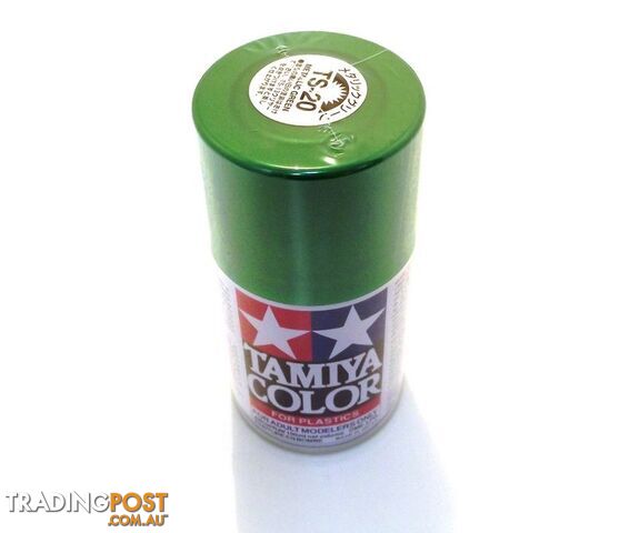 TS-20 TAMIYA ACRYLIC SPRAY PAINT METALLIC GREEN - TAMIYA PAINTS & Accessories