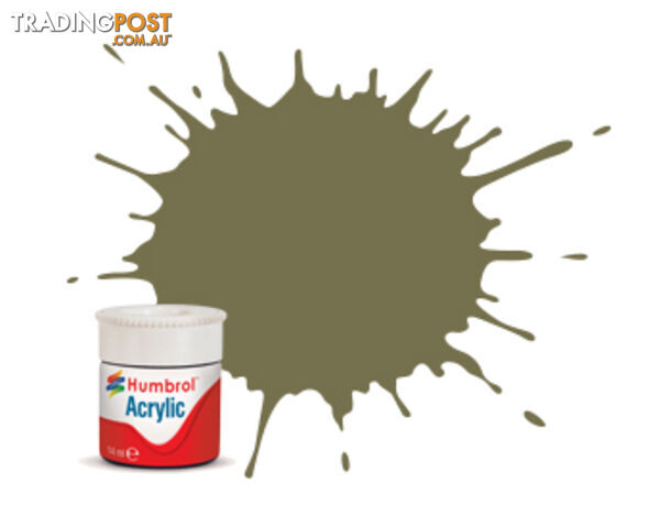 226 HUMBROL ACRYLIC PAINT INTERIOR GREEN MATT 14ml - HUMBROL