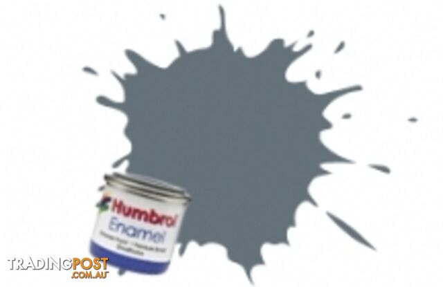 145 HUMBROL ENAMEL PAINT MEDIUM GREY MATT - HUMBROL