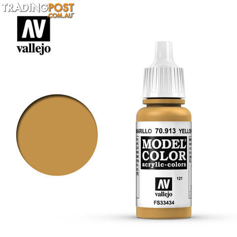 VALLEJO MODEL COLOR YELLOW OCHRE 17ML AV70913 - VALLEJO