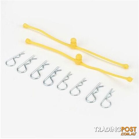 DUBRO BODY KLIP RETAINERS YELLOW 2PC 2247 - DUBRO