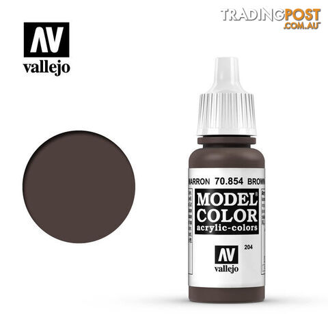 VALLEJO MODEL COLOR BROWN GLAZE 17ML AV70854 - VALLEJO