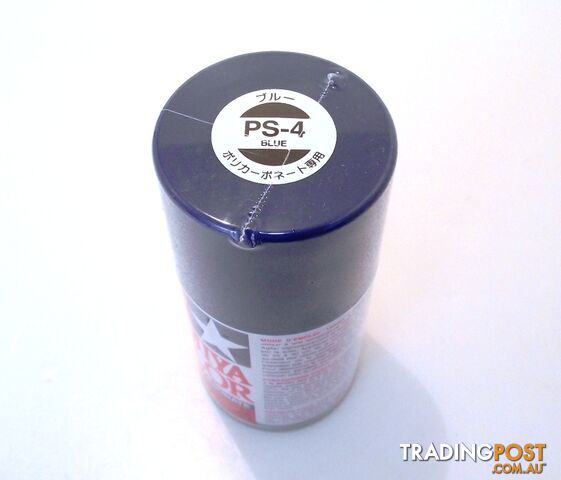 PS-4 TAMIYA POLYCARBONATE SPRAY PAINT BLUE - TAMIYA PAINTS & Accessories