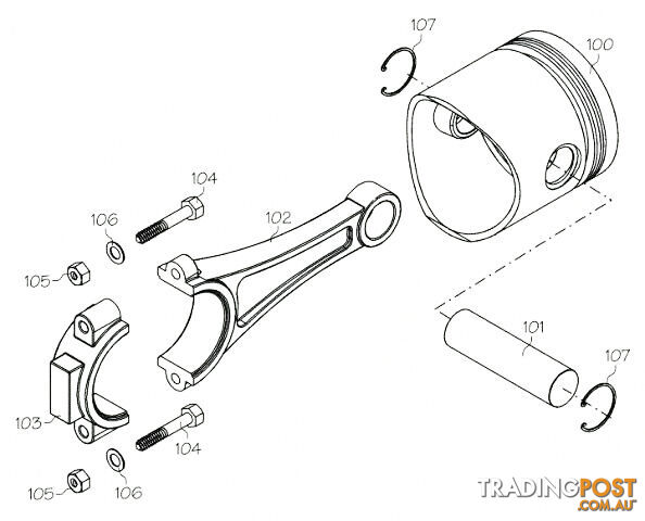 F1375 (YS ENGINE PART) CRANKSHAFT RINGS 120AC