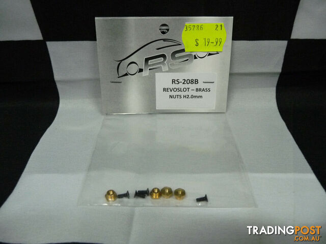 RevoSlot RS-208B RevoSlot Brass Nuts H2.0mm + Screws - REVOSLOT - Does not apply