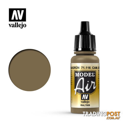 VALLEJO MODEL AIR ACRYLIC PAINT CAMO GREY GREN 71116 - VALLEJO
