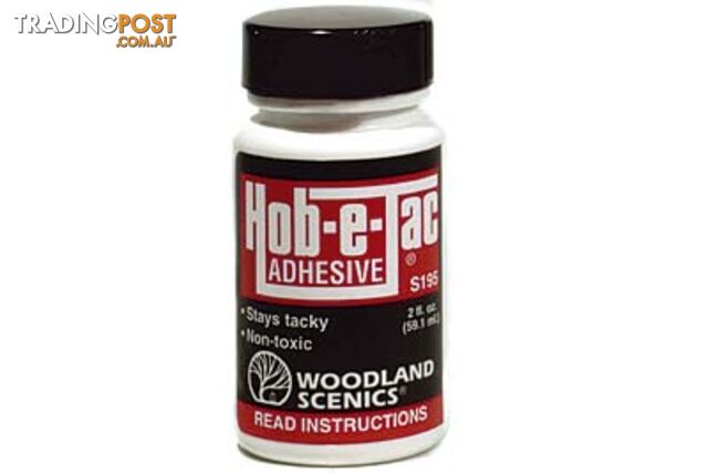 WOODLAND SCENICS S195 HOB-E-TAC ADHESIVE 2OZ - Woodland Scenics
