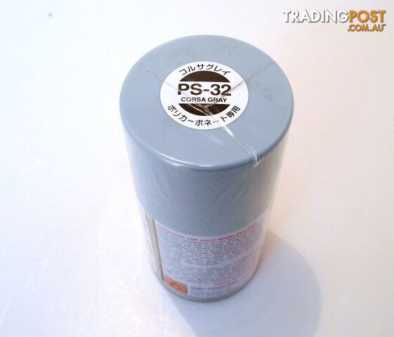 PS-32 TAMIYA POLYCARBONATE SPRAY PAINT CORSA GREY - TAMIYA PAINTS & Accessories