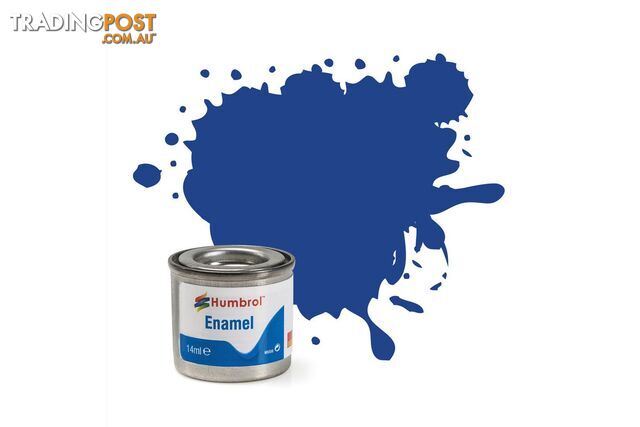 25   HUMBROL ENAMEL PAINT BLUE MATT - HUMBROL