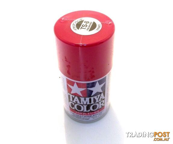 TS-8   TAMIYA ACRYLIC SPRAY PAINT  ITALIAN RED - TAMIYA PAINTS &amp; Accessories