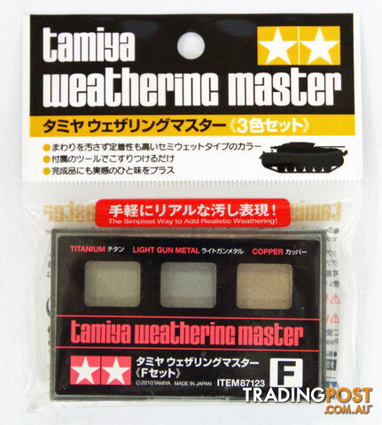 TAMIYA WEATHERING MASTER F SET 87123 - TAMIYA PAINTS & Accessories