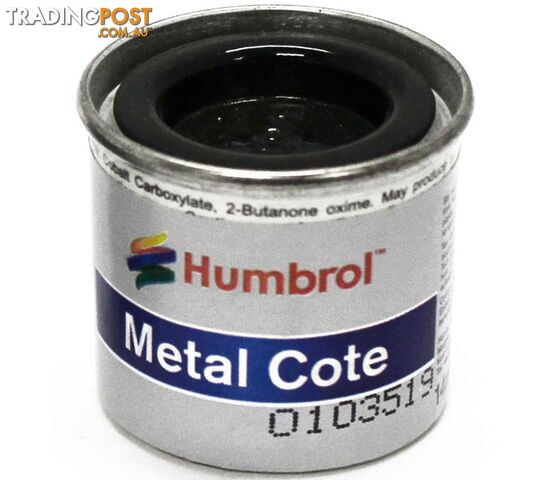 27004   HUMBROL ENAMEL PAINT METAL COTE GUN METAL - HUMBROL