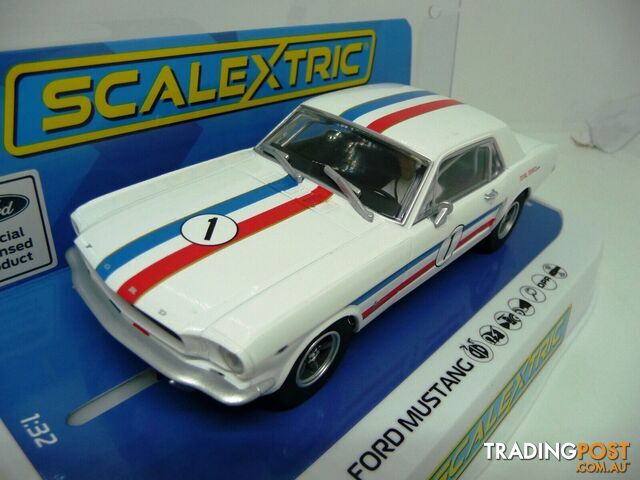 Scalextric C4364F Ford Mustang Ian Geoghegan 1965 slot car also suits Carrera - SCALEXTRIC - Does not apply