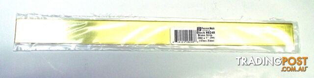 K&S METAL #8248 .064 X 1' BRASS STRIP 1PC - K & S METALS