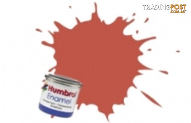 100   HUMBROL ENAMEL PAINT RED BROWN MATT - HUMBROL