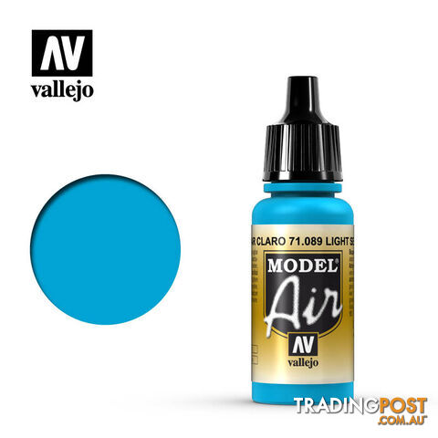 VALLEJO MODEL AIR ACRYLIC PAINT LIGHT SEA BLUE 71089 - VALLEJO