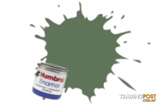 80   HUMBROL ENAMEL PAINT GRASS GREEN MATT - HUMBROL